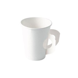 25 TASSES CARTON AVEC ANSE BLANC