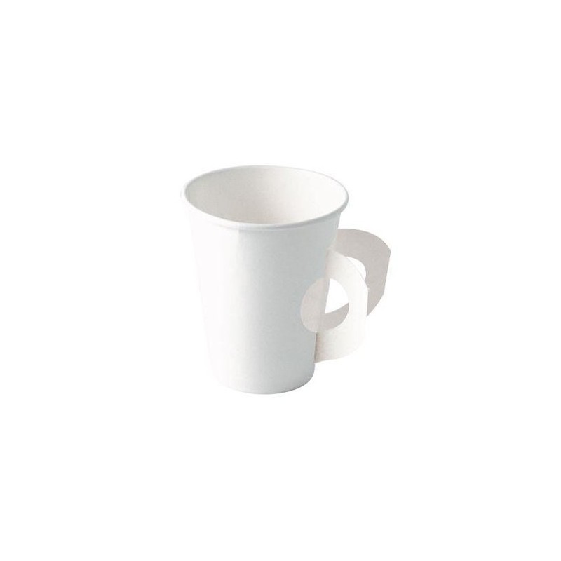 25 TASSES CARTON AVEC ANSE BLANC