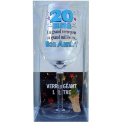 VERRE A VIN  XXXL 20 ANS 