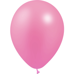 12 BALLONS LATEX 28 CM ROSE METAL  BALLOONIA