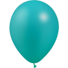 12 BALLONS LATEX 28 CM  TURQUOISE METAL  BALLOONIA