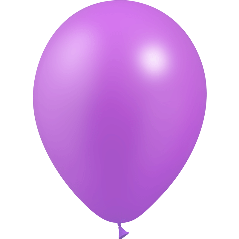 12 BALLONS LATEX 28 CM LILAS METAL  BALLOONIA