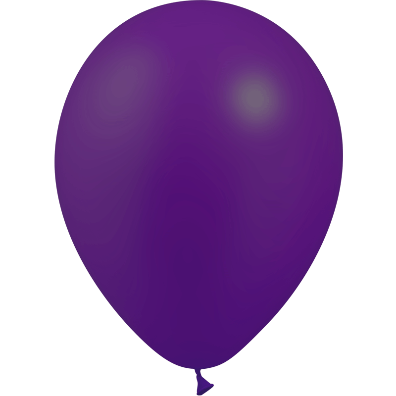 12 BALLONS LATEX 28 CM VIOLET METAL  BALLOONIA