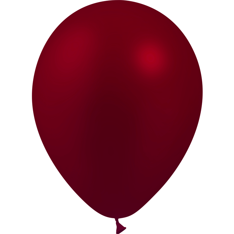 12 BALLONS LATEX 28 CM BORDEAUX METAL BALLOONIA