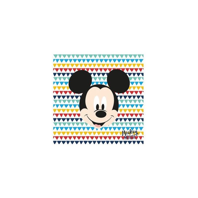 20 SERVIETTES MICKEY 33 X 33 CM