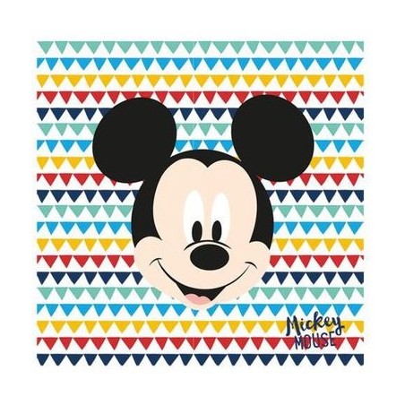 20 SERVIETTES MICKEY 33 X 33 CM