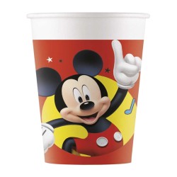 8 GOBELETS EN CARTON MICKEY 200 ML