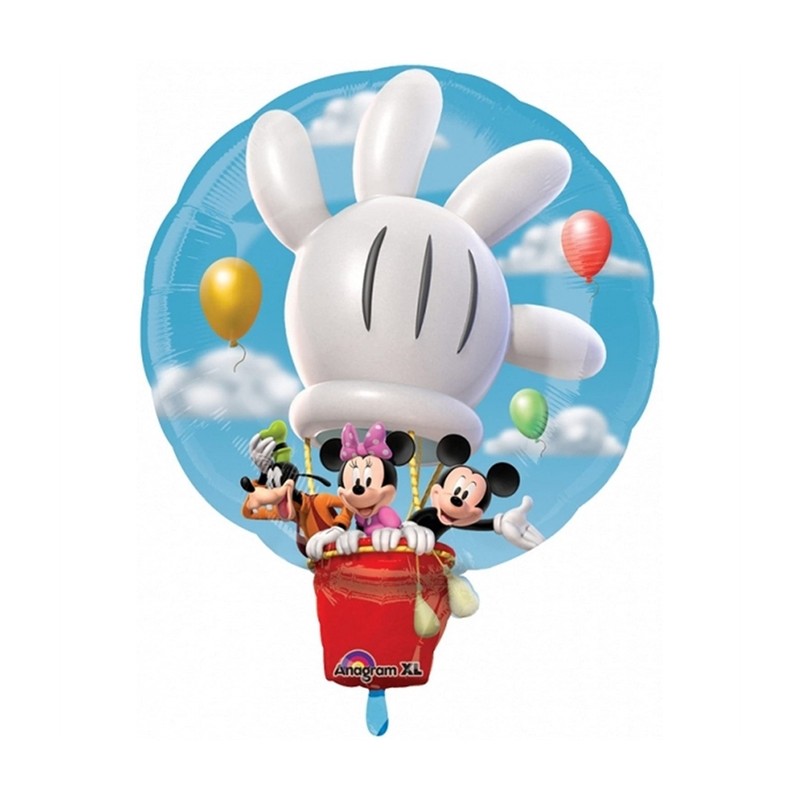 BALLON METALLIQUE MONGOLFIERE MICKEY MINNIE ET DINGO