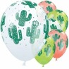 25 BALLONS LATEX QUALATEX IMPRIMES CACTUS 11"