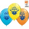 25 BALLONS LATEX QUALATEX DE DIAMETRE 11" MINIONS