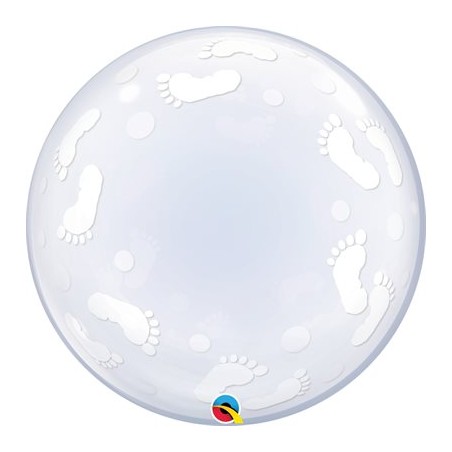 BALLON BUBBLE DECO PIEDS DE BEBE 61 CM