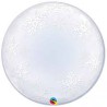 BALLON BUBBLE DECO FLOCONS DE NEIGE  61 CM