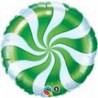 BALLON METALLIQUE ROND SUCETTE VERT 23CM