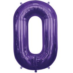 BALLON METALLIQUE CHAINE VIOLETTE DECO LINK 87 CM