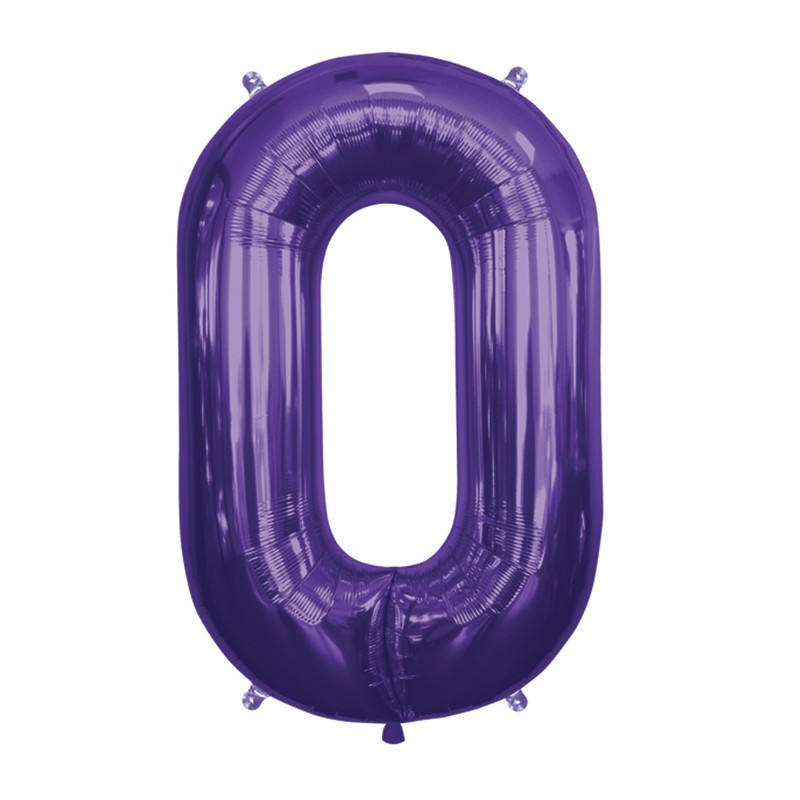 BALLON METALLIQUE CHAINE VIOLETTE DECO LINK  87 CM