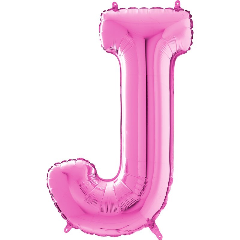 BALLON METALLIQUE LETTRE J FUSCHIA 101 CM BALLON METALLIQUE LETTRE J FUSCHIA 101 CM