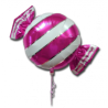 BALLON BONBONS FUSCHIA METALLIQUE 43 CM