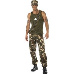 DEGUISEMENT CAMOUFLAGE TEE SHIRT TAILLE L