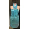 DEGUISEMENT ROBE TURQUOISE PAILLETTEE ARGENT TAILLE 36-38