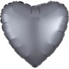 BALLON METALLIQUE COEUR SATIN GRAPHITE 43 CM BALLON METALLIQUE COEUR SATIN GRAPHITE 43 CM