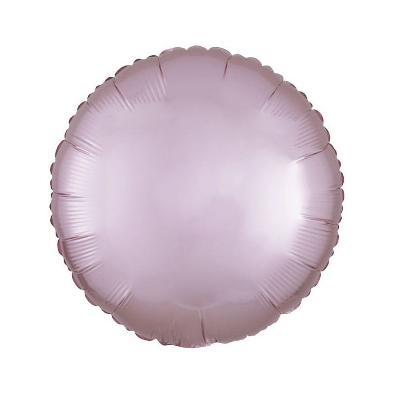BALLON METALLIQUE ROND SATIN ROSE PASTEL 43 CM BALLON METALLIQUE ROND SATIN ROSE PASTEL 43 CM
