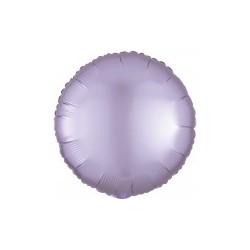 BALLON METALLIQUE ROND SATIN LILAS 43 CM