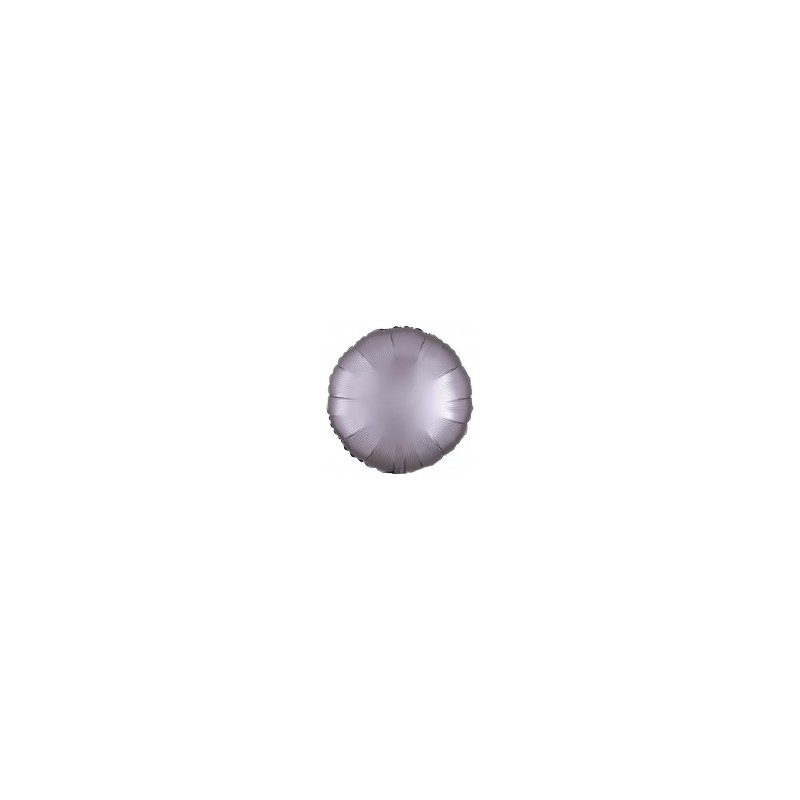 BALLON METALLIQUE ROND SATIN GRIS MAUVE 43 CM BALLON METALLIQUE ROND SATIN GRIS MAUVE 43 CM