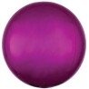 BALLON METALLIQUE ORBZ BOULE FUSCHIA 38 X 40 CM