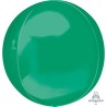 BALLON METALLIQUE ORBZ BOULE VERT 38 X 40 CM