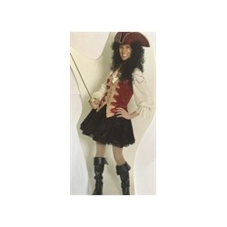 DEGUISEMENT PIRATE VELOURS MANCHES LONGUES TAILLE 40/42