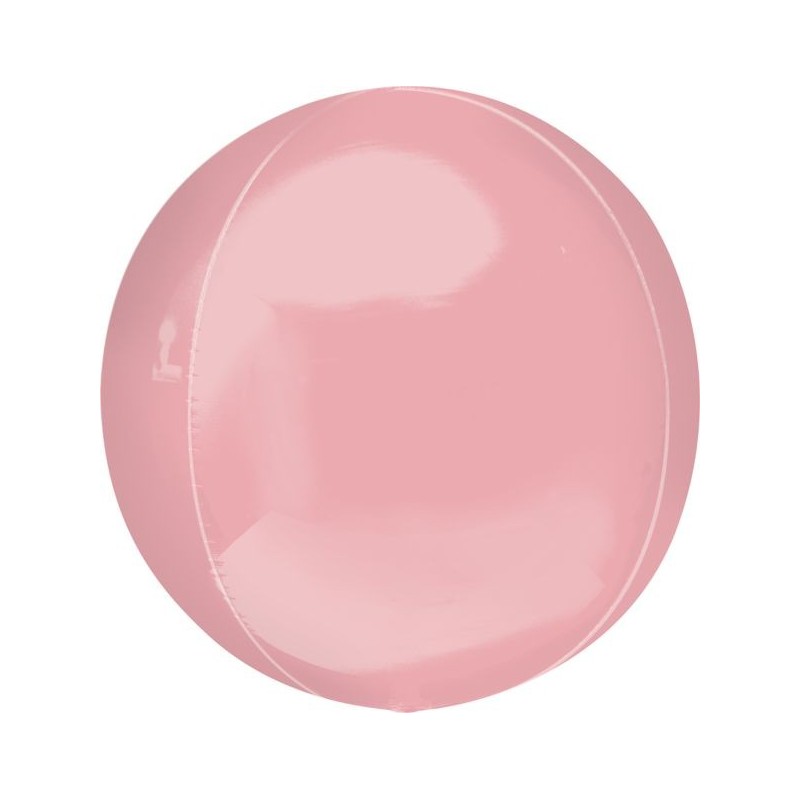 BALLON METALLIQUE ORBZ BOULE ROSE PASTEL 38 X 40 CM BALLON METALLIQUE ORBZ BOULE ROSE PASTEL 38 X 40 CM