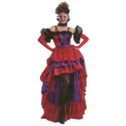 DEGUISEMENT ROBE CANCAN TAILLE M