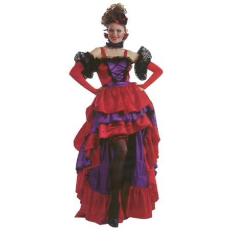 DEGUISEMENT ROBE CANCAN TAILLE M