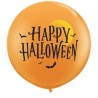 1 BALLON LATEX QUALATEX ORANGE HAPPY HALLOWEEN 3'