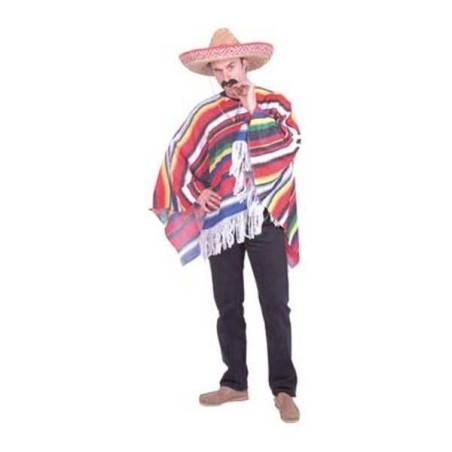 DEGUISEMENT PONCHO MULTICOLORE TAILLE UNIQUE 