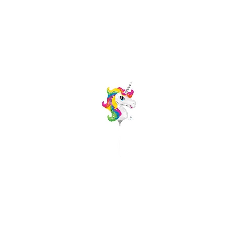 BALLON METALLIQUE 9'' TETE DE LICORNE  23 CM BALLON METALLIQUE 9'' TETE DE LICORNE  23 CM