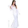 DEGUISEMENT ROBE BLANCHE HOLLYWOOD TAILLE M DEGUISEMENT ROBE BLANCHE HOLLYWOOD TAILLE M