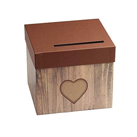 URNE MOTIF BOIS COEUR