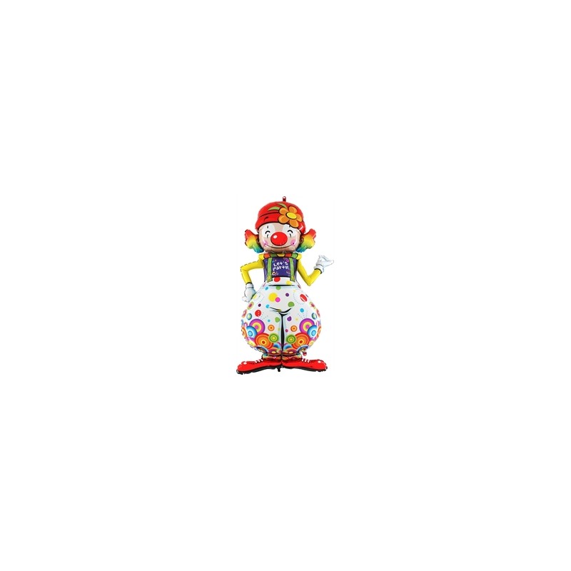 BALLON METALLIQUE CLOWN 160 CM