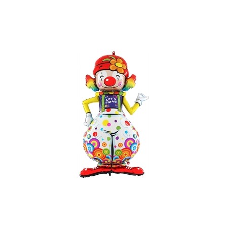 BALLON METALLIQUE CLOWN 160 CM