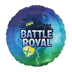 BALLON METALIQUE ROND BATTLE ROYAL 43 CM 