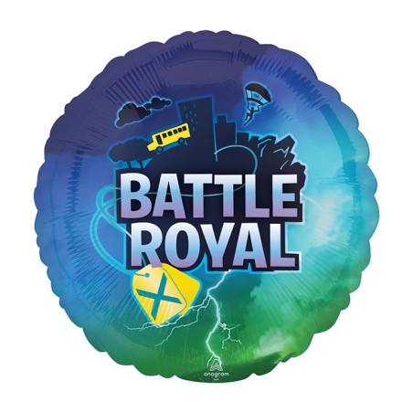 BALLON METALIQUE ROND BATTLE ROYAL 43 CM 