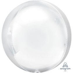 BALLON METALIQUE ORBZ BLANC