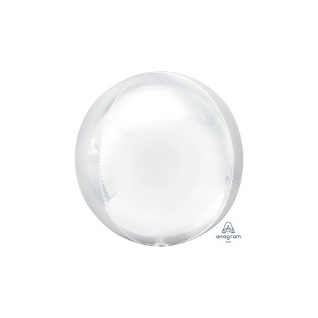 BALLON METALIQUE ORBZ BLANC 