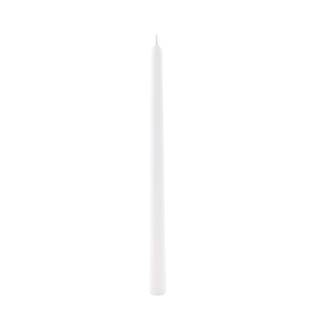 2 BOUGIES FLAMBEAU 30 CM BLANC 