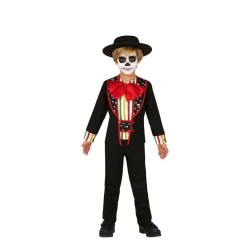 DEGUISEMENT SQUELETTE JOUR DES MORTS TAILLE 7-9 ANS