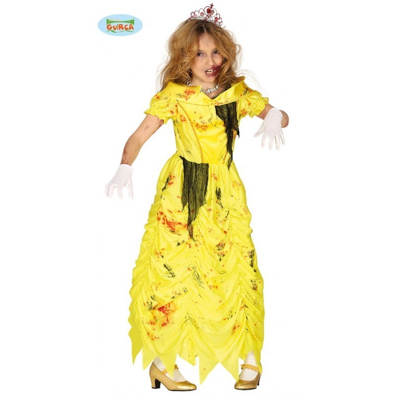 DEGUISEMENT PRINCESSE JAUNE HALLOWEEN TAILLE 7-9 ANS DEGUISEMENT PRINCESSE JAUNE HALLOWEEN TAILLE 7-9 ANS
