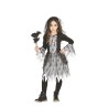 DEGUISEMENT ROBE NOIRE-BLANCHE DENTELLE HALLOWEEN TAILLE 10/12 ANS