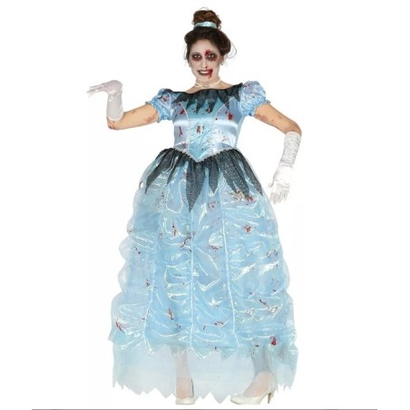 DEGUISEMENT PRINCESSE ZOMBIE BLEUE TAILLE M