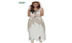 DEGUISEMENT MARIEE FANTOME ROBE LONGUE HALLOWEEN TAILLE M
